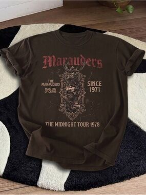 Marauders Midnight Tour 1978 Shirt, Rock Music Graphic Tee - Unisex Dark Chocola